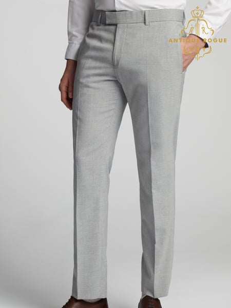 Antique Rogue Grey Skinny Plain Trousers (AN1730) | € 100