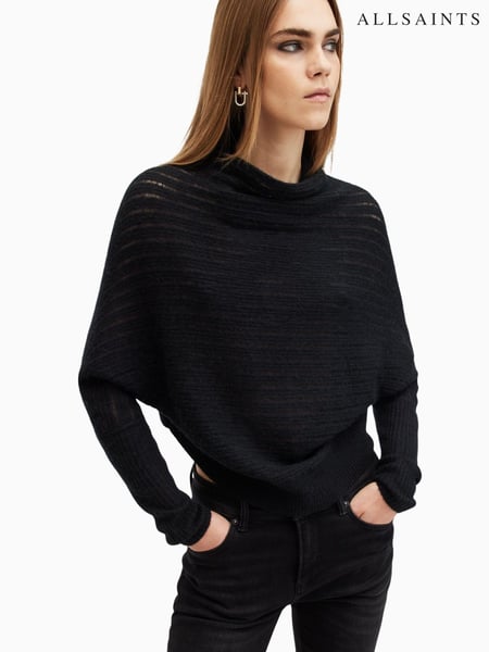AllSaints Black Ridley Ladder Jumper (AN1843) | € 248