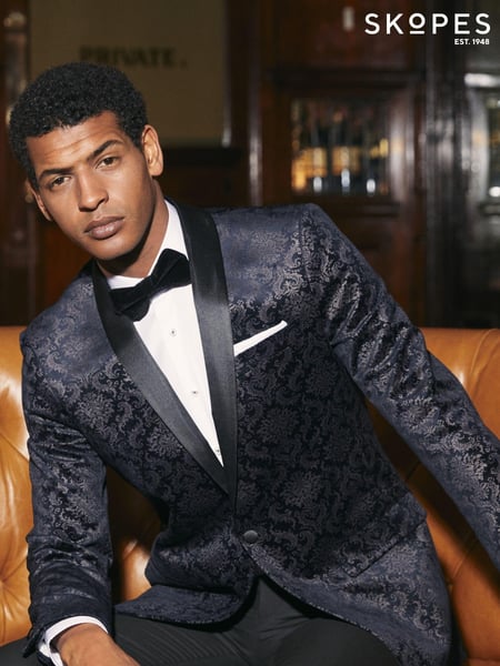 Skopes Blue Tailored Fit Tiesto Velvet Dinner Jacket (AN2610) | € 201