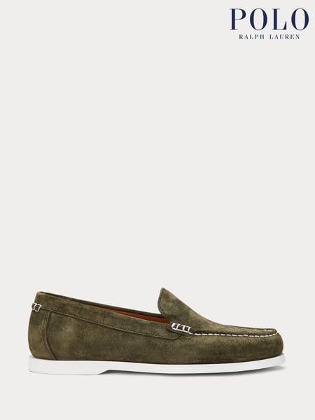 Polo Ralph Lauren Brown Merton Venetian Suede Loafers Shoes (AN2683) | € 279