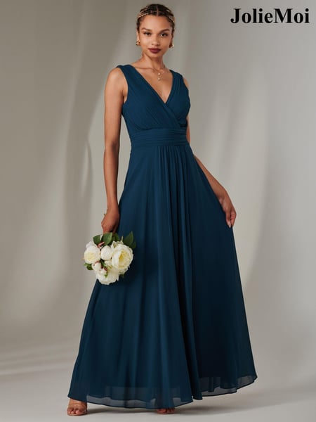 Jolie Moi Green Cora Sleeveless Chiffon Maxi Dress (AN3281) | € 123