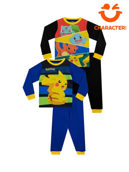 Character Black Pokemon Long Sleeve Pyjamas 2 Pack (AN4602) | € 20