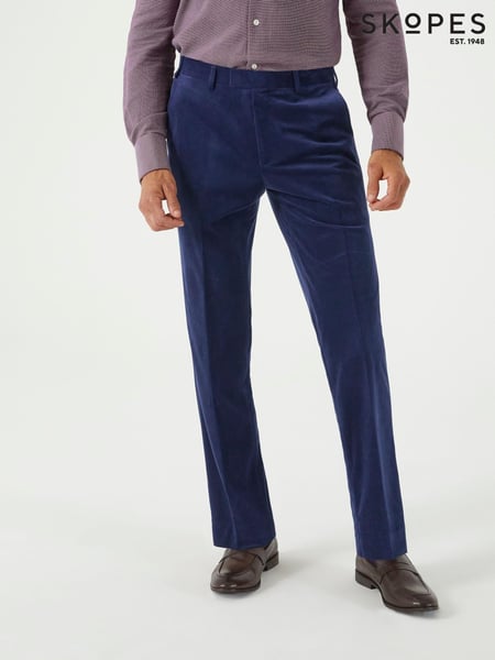 Skopes Blue Atkinson Co-ord Tailored Suit Trousers (AN5716) | € 94