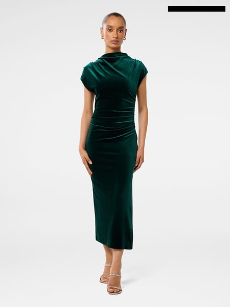 Forever New Green Petite Sammy Velvet Bodycon Dress (AN6019) | € 68