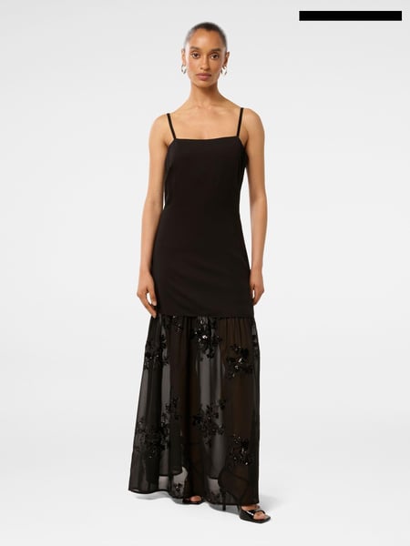 Forever New Black Petite Carmel Embellished Slip Maxi Dress (AN6050) | € 93