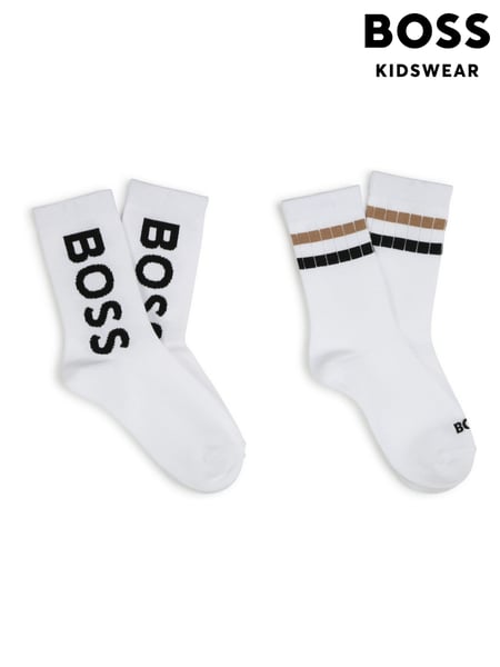 BOSS White Logo Socks 2 Pack (AN6356) | € 45