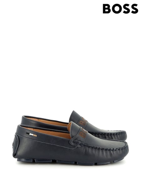 BOSS Blue Logo Moccasin Loafers (AN6877) | € 217