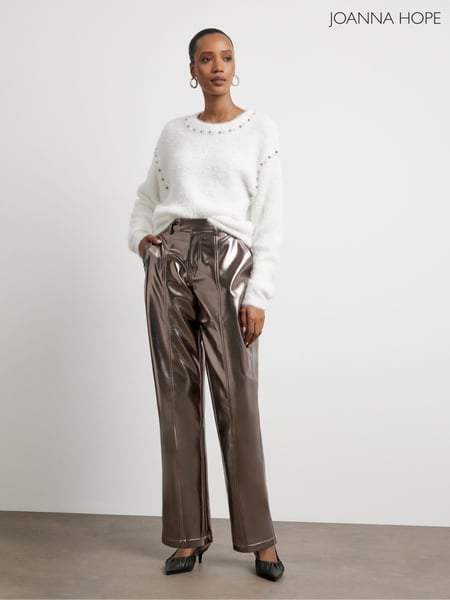 Joanna Hope Metallic PU Trousers (AN6896) | € 58