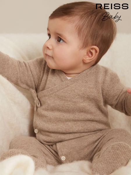Reiss Taupe Frankie Wrap-Front Sleepsuit (AN7643) | € 133