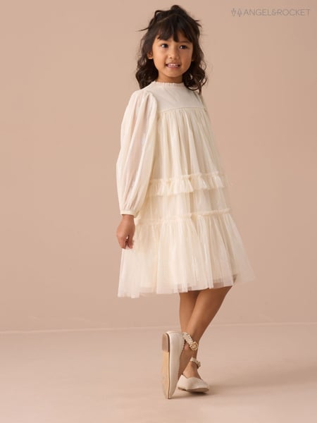 Angel & Rocket Cream Beau Boho Embellished Dress (AN7684) | € 70 - € 81