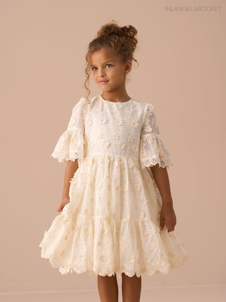Angel & Rocket Cream Delphine Embellished Swing Dress (AN7700) | € 109 - € 122