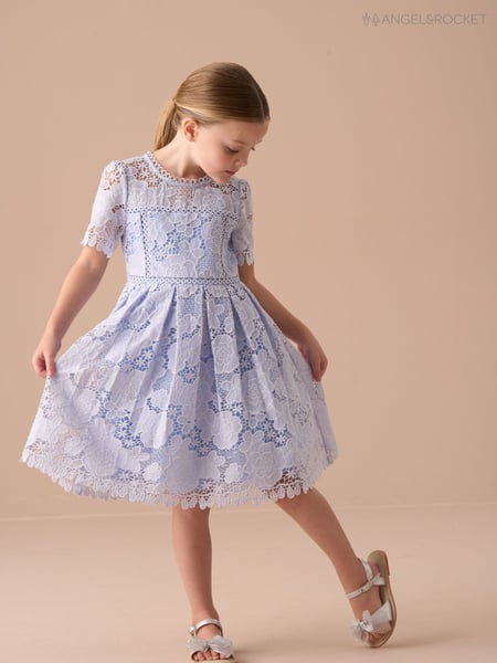 Angel & Rocket Blue Mavea Collared Lace Dress (AN7732) | € 125 - € 140