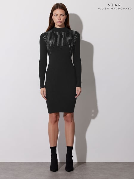 Star by Julien MacDonald Black Diamante Detail Dress (AP4251) | € 101