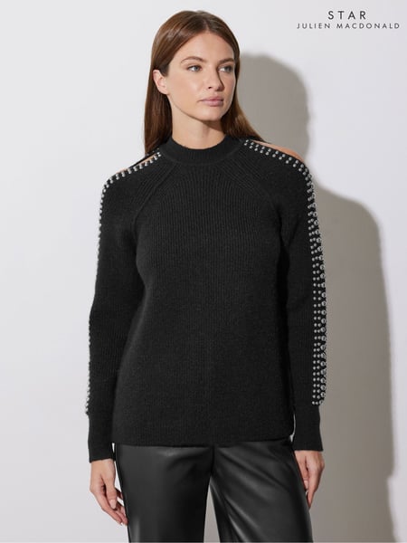Star by Julien MacDonald Black Embellished Sleeve Jumper (AP4275) | € 86