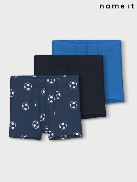Name It Blue Football Boxers 3 Pack (AP4459) | € 22