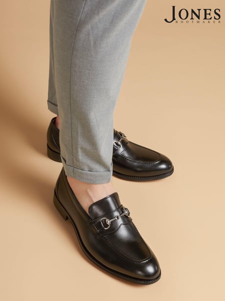 Jones Bootmaker Reece Leather Black Loafers (AP5698) | € 187