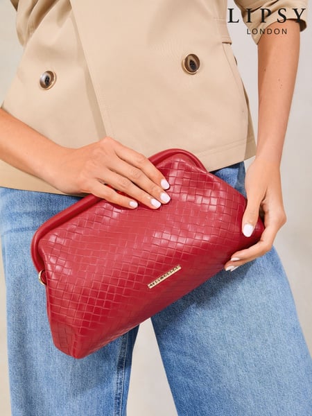 Red Weave Pouch Clutch Bag (AP6515) | € 59