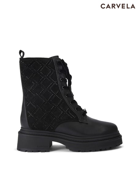 Carvela Show Stomper Black Boots (AP9766) | € 147