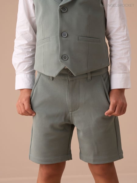Angel & Rocket Green Benjamin Smart Textured Shorts (AP9866) | € 28 - € 39