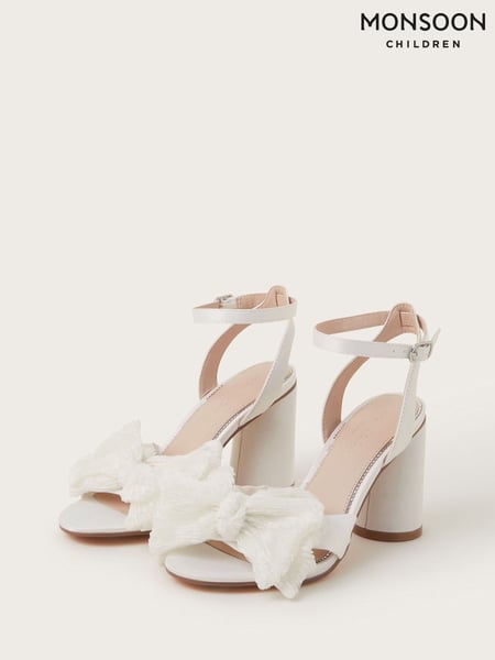 Monsoon Natural Kia Lace Bow Heeled Sandals (AR1479) | € 156