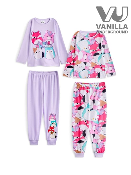 Vanilla Underground Purple Girls Squishmallows Pyjamas 2 Pack (AR1898) | € 53