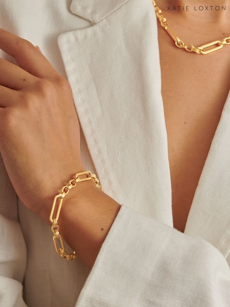 Katie Loxton Gold Tone Mila Link Bracelet (AR4766) | € 39