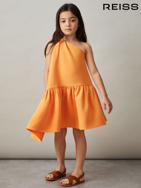 Reiss Orange Railey 9-13 yrs One-Shoulder Tiered Dress (AR6494) | € 119