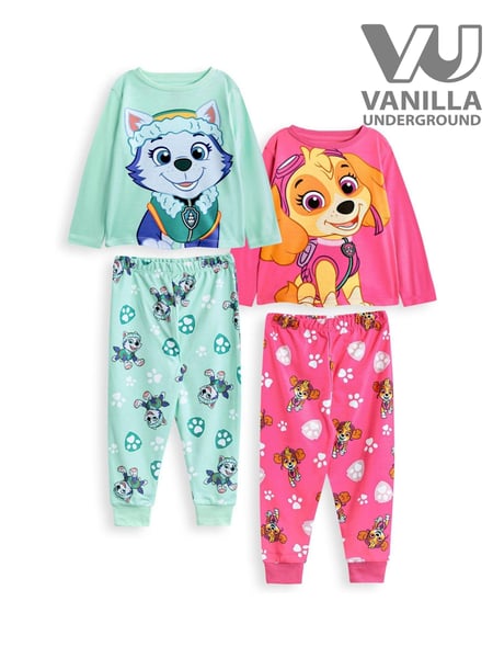 Vanilla Underground Pink Girls Paw Patrol Pyjamas 2 Pack (AR7172) | € 44