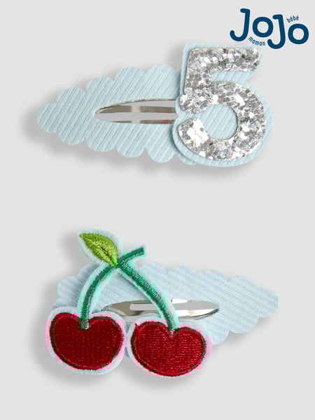 JoJo Maman Bébé Blue 2-Pack 5th Birthday Clips (AR7788) | € 12