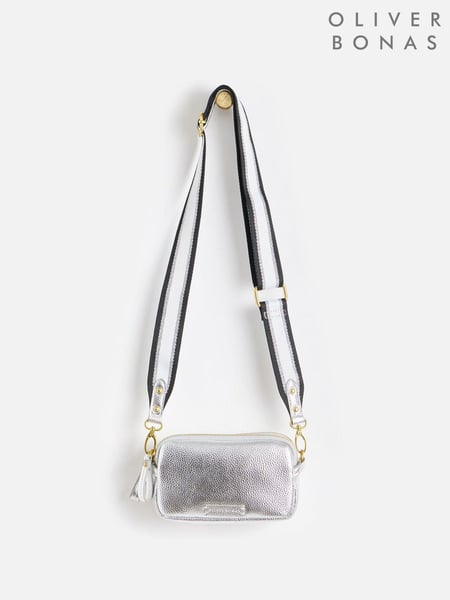 Oliver Bonas Silver Naha Cross-Body Bag (AT1634) | € 66
