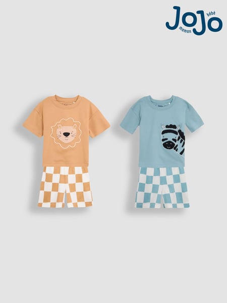 JoJo Maman Bébé Teal Pyjamas 2 Pack (AT2061) | € 47