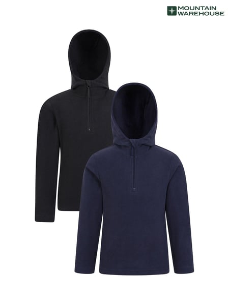 Mountain Warehouse Blue Kids Camber Fleece Hoodies 2 Pack (AT3727) | € 34