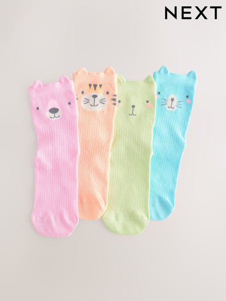 Multi 4 Pack Cotton Rich Character Ankle Socks (AT4457) | € 9 - € 12