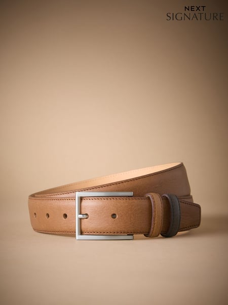 Tan Brown Signature Leather Belt (AT6822) | € 42
