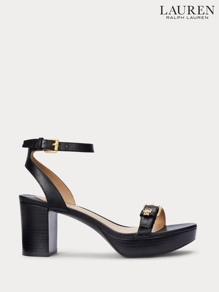 Lauren Ralph Lauren Melissah Platform Leather Heeled Sandals (AT7129) | € 248