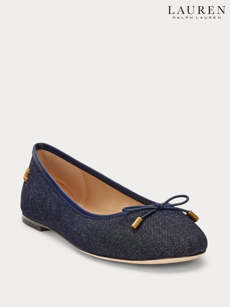 Lauren Ralph Lauren Blue Denim Jayna Flats (AT7153) | € 201