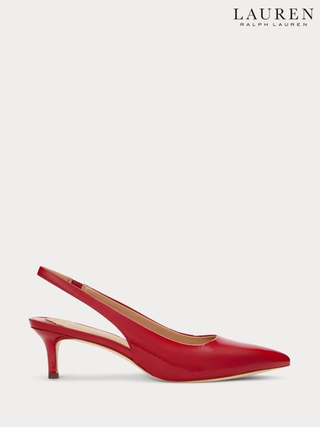 Lauren Ralph Lauren Lolah II Leather Slingback Pump Heeled Shoes (AT7158) | € 116