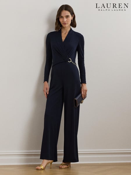 Lauren Ralph Lauren Isanah V-Neck Wide Leg Jumpsuit (AT7178) | € 249