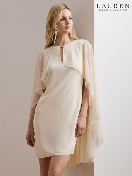 Lauren Ralph Lauren Renelle Cape Long Sleeve Mini Dress (AT7201) | € 435