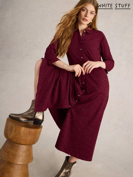 White Stuff Purple Rua Sparkle Jersey Dress (AT7261) | € 52