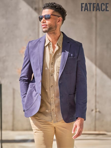 FatFace Chilworth Navy 100% Cotton Blazer (AT8412) | € 154