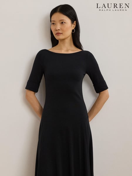 Lauren Ralph Lauren Munzie Stretch Jersey Midi Dress (AT8466) | € 232