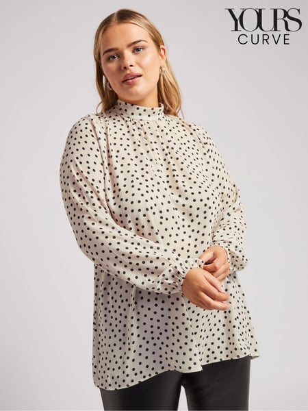 Yours Curve White London High Neck Blouse (AU1887) | € 28