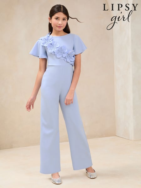 Lipsy Blue 3D Corsage Jumpsuit (5-16yrs) (AU3134) | € 66 - € 78