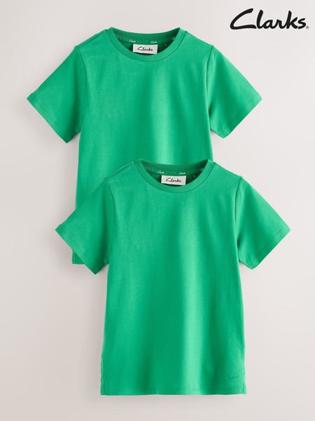 Clarks Green T-Shirts 2 Pack (AU4062) | € 16 - € 27
