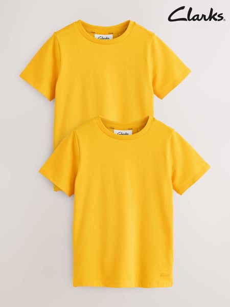 Clarks Yellow T-Shirts 2 Pack (AU4065) | € 16 - € 27