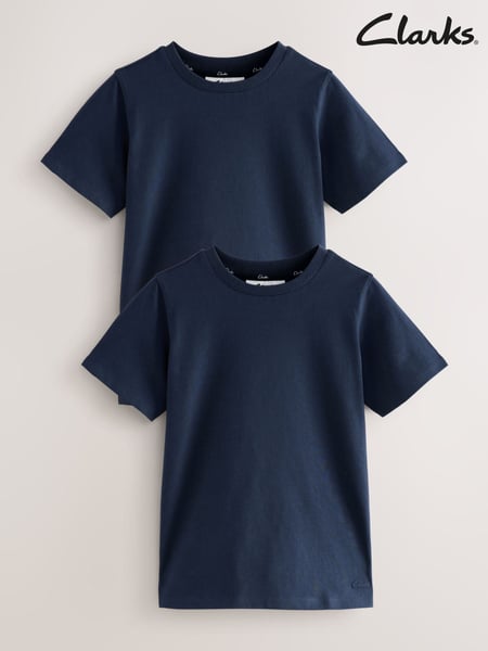 Clarks Navy T-Shirts 2 Pack (AU4069) | € 16 - € 27