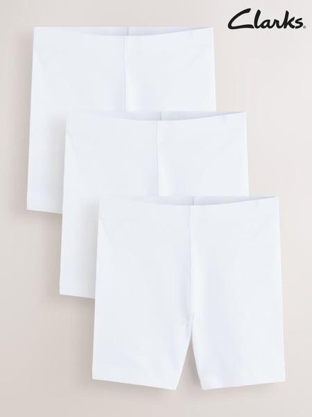 Clarks White School Jersey Cycling Shorts 3 Pack (AU4076) | € 16 - € 22