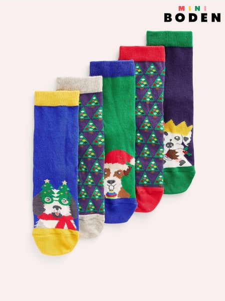 Boden Blue Socks 5 Pack (AU4139) | € 14