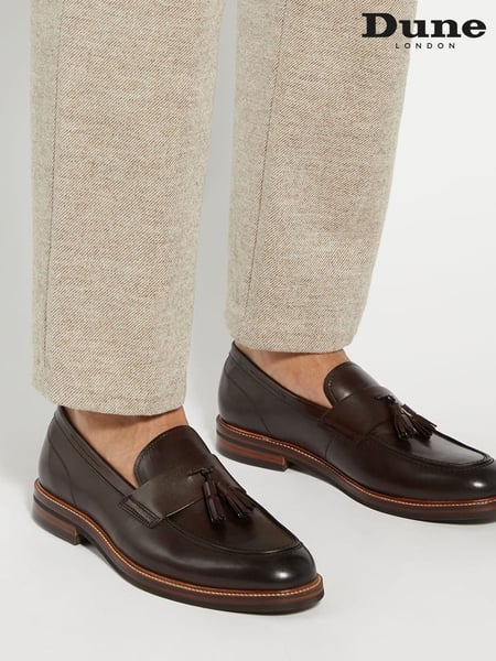 Dune London Black Shaw Heavy Tassle Loafers (AU4324) | € 108